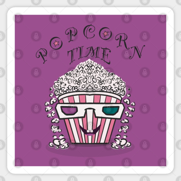 Popcorn Time Sticker by Xatutik-Art